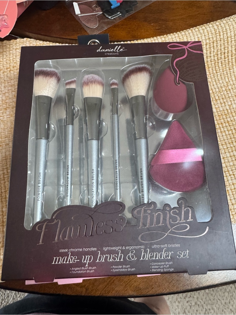 Danielle Creations "Flawless Finish" makeup brush and blender set